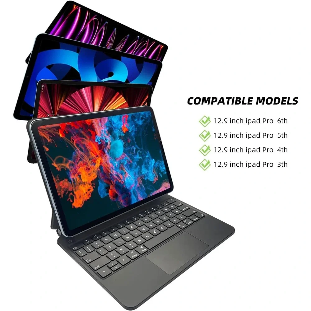 Kulee Magnetic Keyboard Case for iPad Pro 12.9